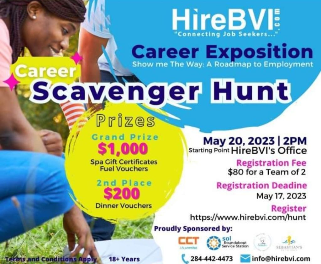 Career Scavenger Hunt register by the 17th for 20th Event!