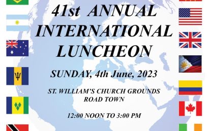 41st International Luncheon St. Williams Church Grounds Road Town