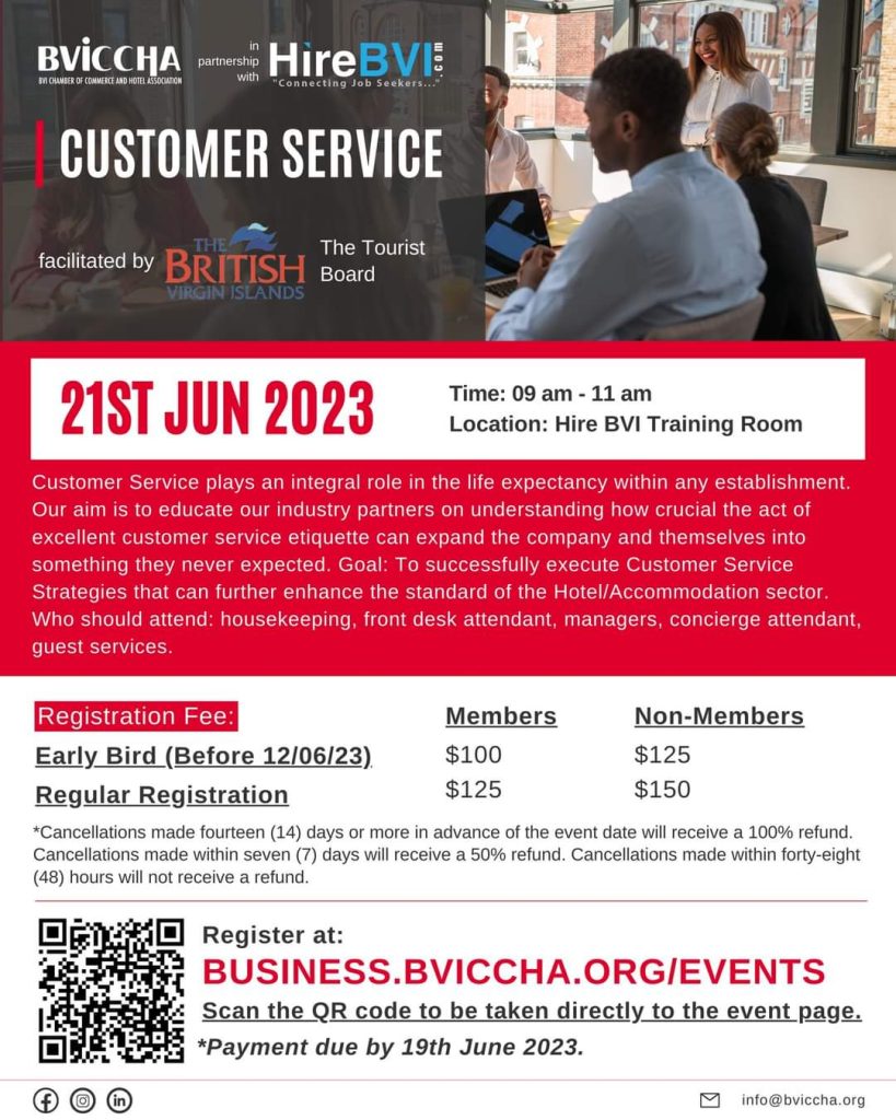 Customer Service Training at Hire BVI