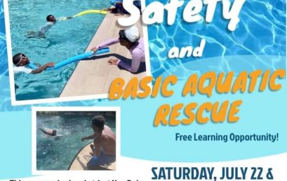 Water Safety and Basic Aquatic Rescue Free Learning Opportunity!
