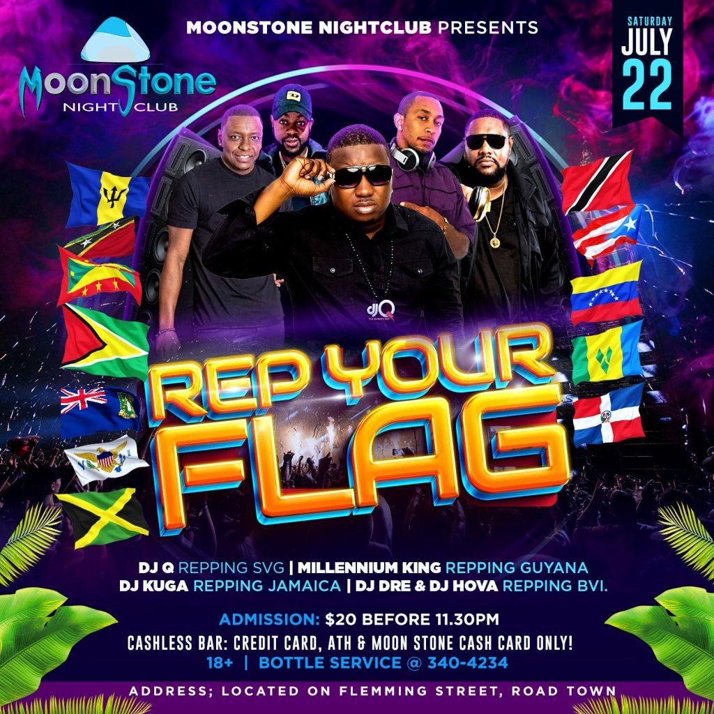 DJ Q / Mellennium King / DJ Kuga / DJ Dre & DJ Hova REP YOUR FLAG at Moonstone Nightclub