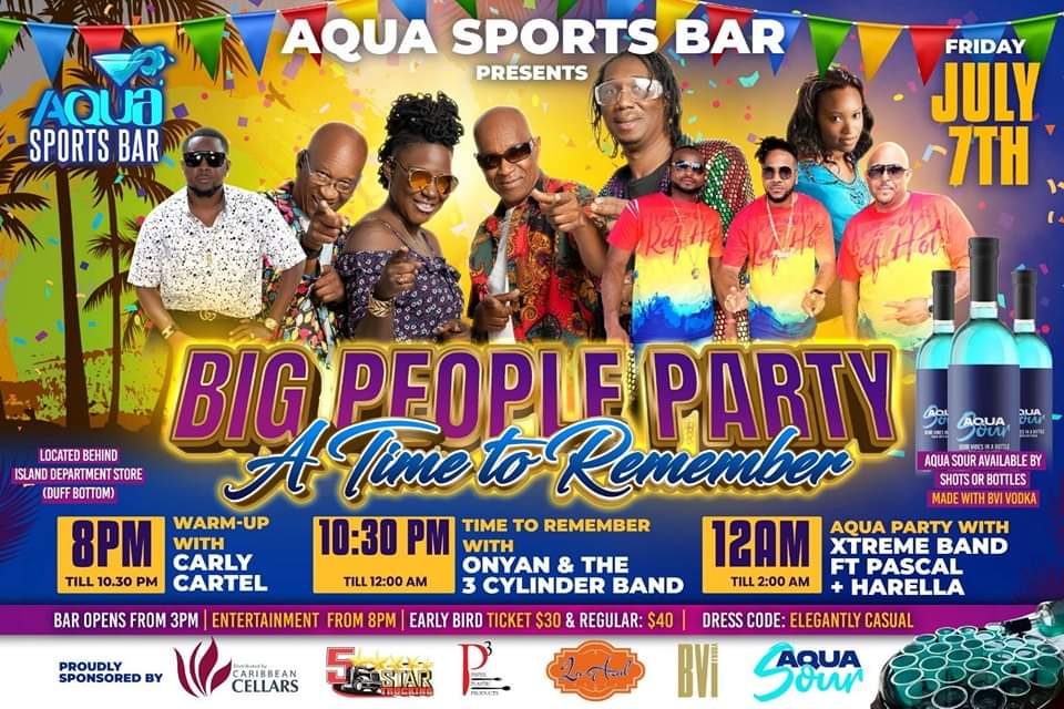 Big People Party – A Time To Remember – Aqua Sports Bar