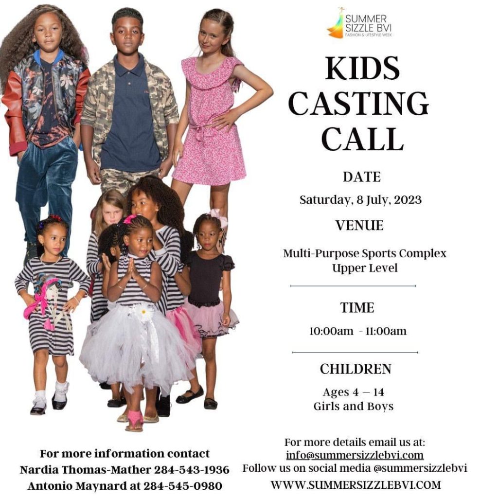 Kids Casting Call Summer Sizzle BVI