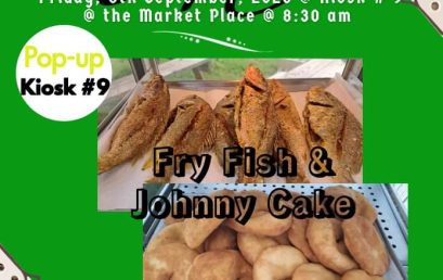 VI Traditional Delights Fry Fish & Johnny Cake ++ at Kiosk #9 at Market Place