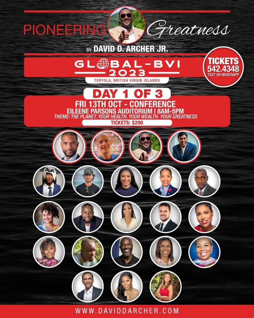 Pioneering Greatness GLOBAL – BVI 2023 DAY 1 OF 3 CONFERENCE