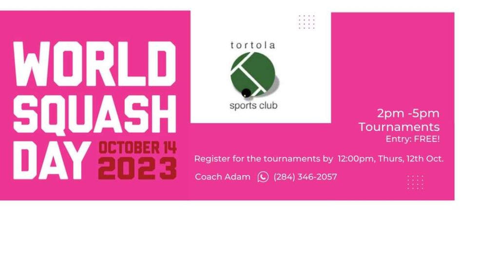 WORLD SQUASH DAY Tournaments 2pm – 5pm ENTRY FREE!