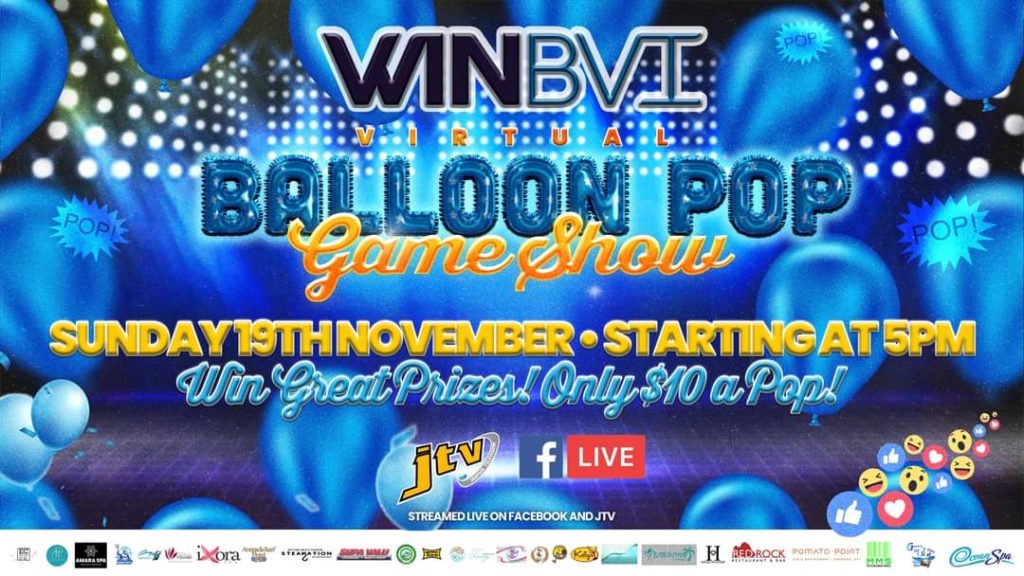 WIN BVI VIRTUAL BALLOON POP GAME SHOW