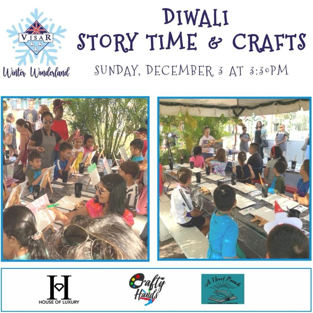 Diwali Story Time & Crafts at VISAR’s Winter Wonderland Nanny Cay