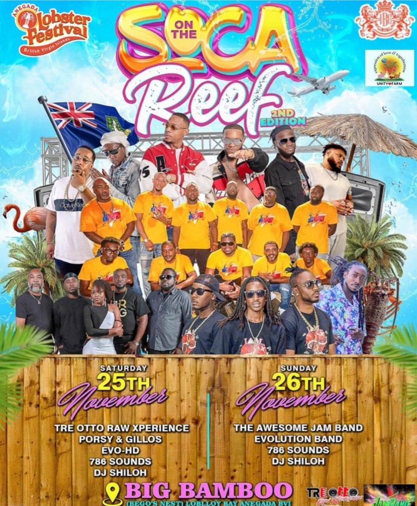 SOCA on the REEF 2nd Edition Saturday & Sunday at The BIG BAMBOO
