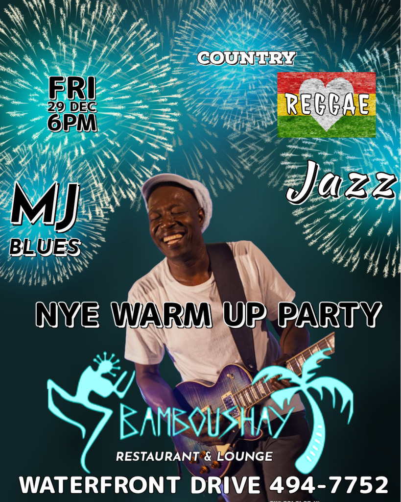 New Year’s Eve Warm Up Party with MJ Blues Friday at Bamboushay