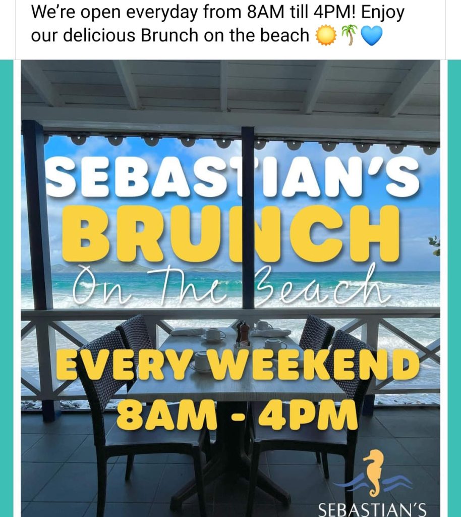 SEBASTIAN’S ON THE BEACH OPEN EVERYDAY FROM 8am