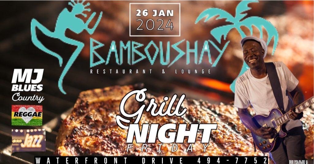 MJ Blues Plays Live Music Friday at Bamboushay Barbecue Grill Night