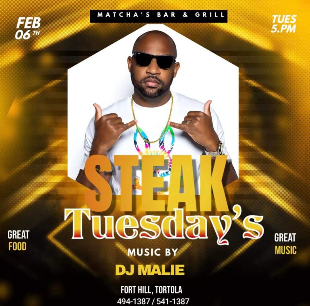 Steak Tuesday’s with DJ Malie at Matcha’s
